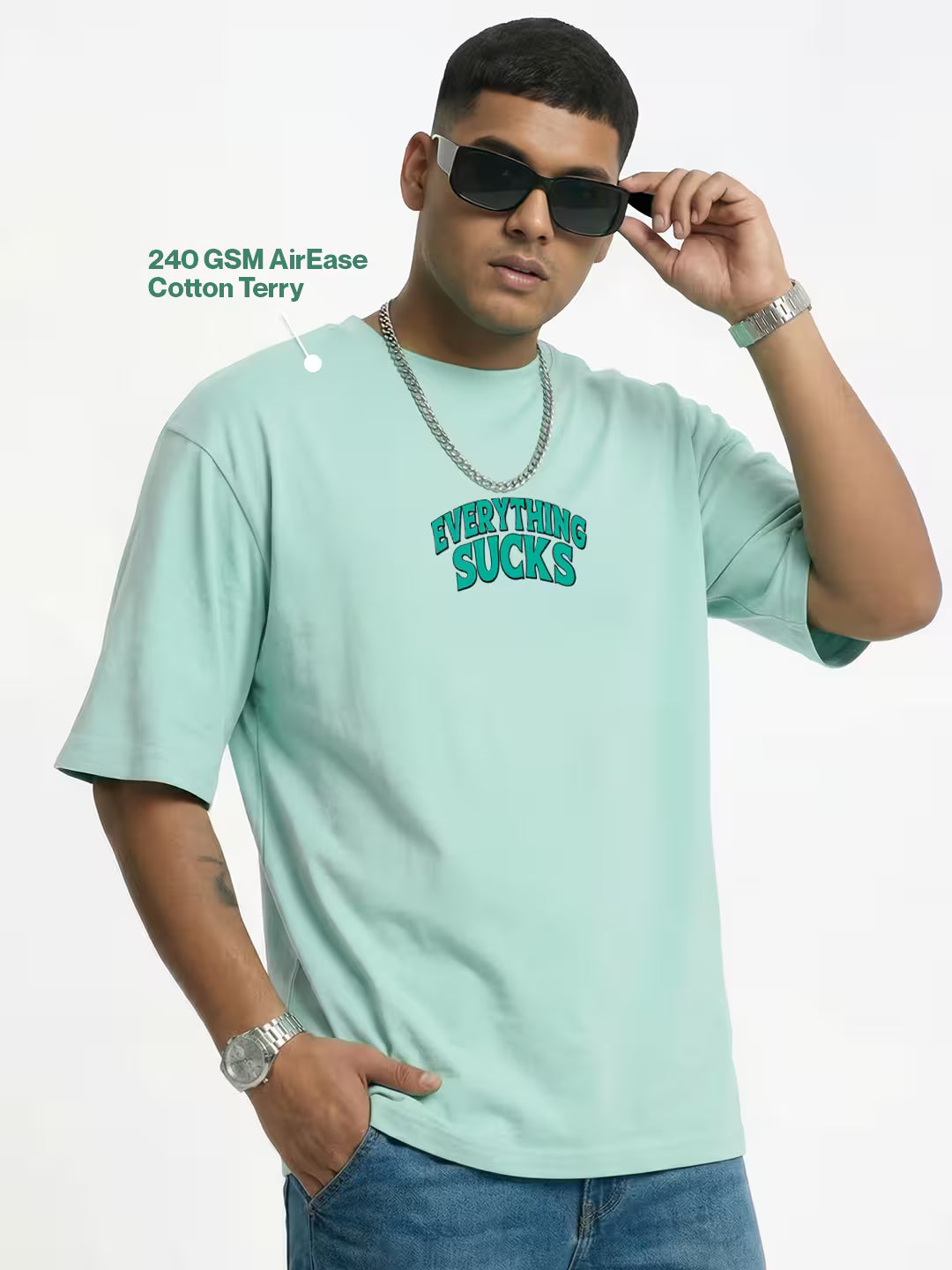 Everything Sucks Men's Oversized T-Shirt