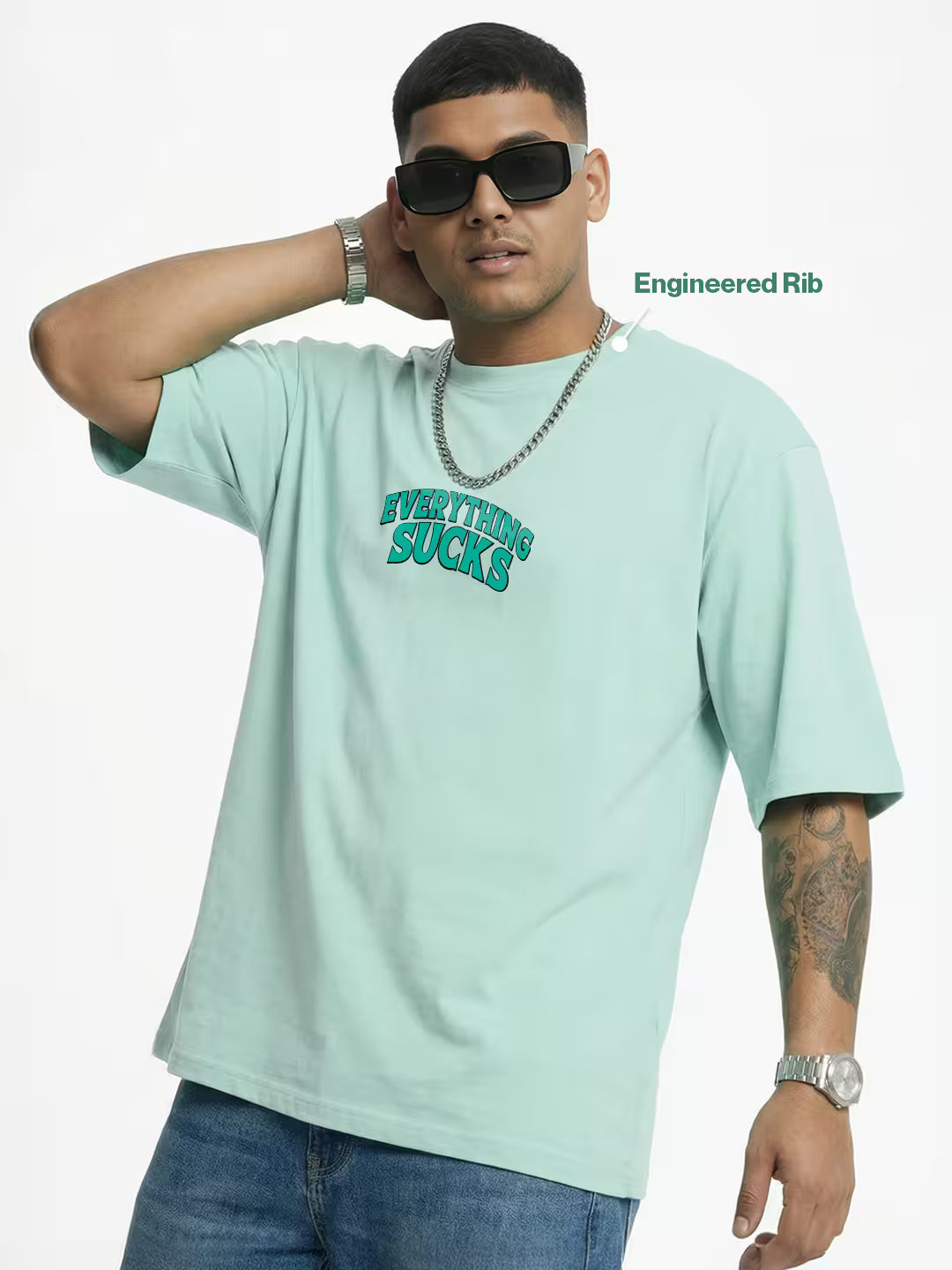 Everything Sucks Men's Oversized T-Shirt