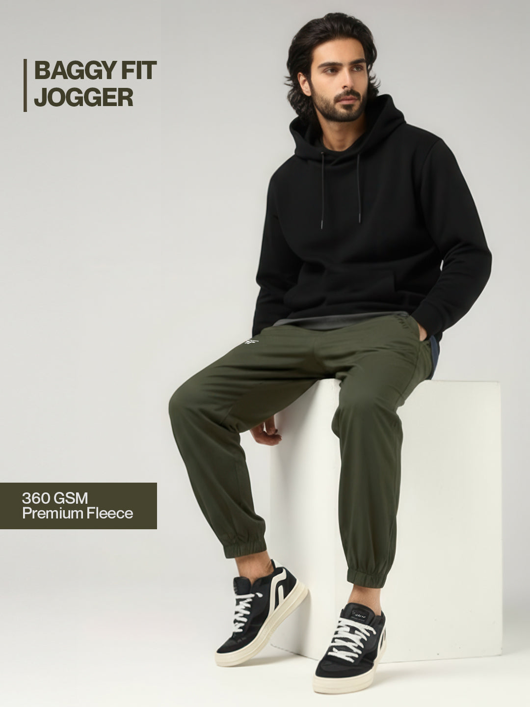 Green Fleece Joggers