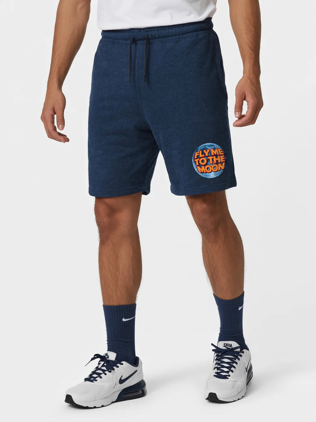 Fly Me To The Moon Cotton Mens Shorts