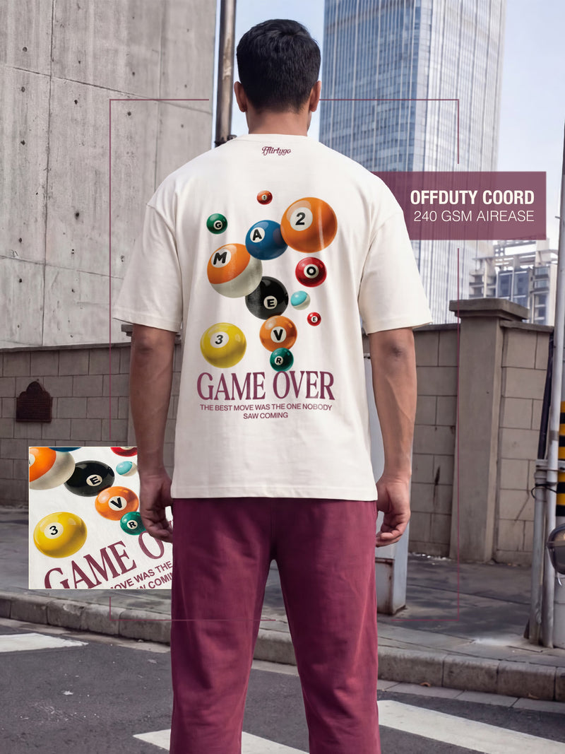 Game Over Cotton Men's 240 GSM AirEase Full Co-ord