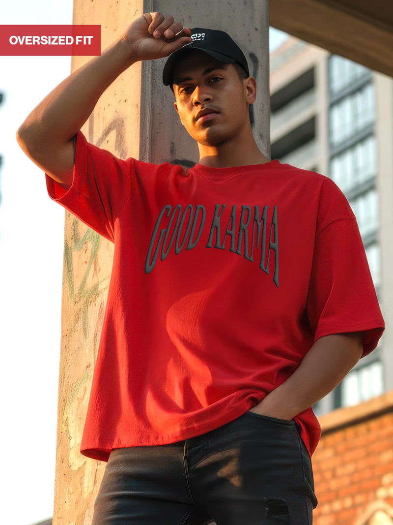 Good Karma Men's Oversized T-Shirt