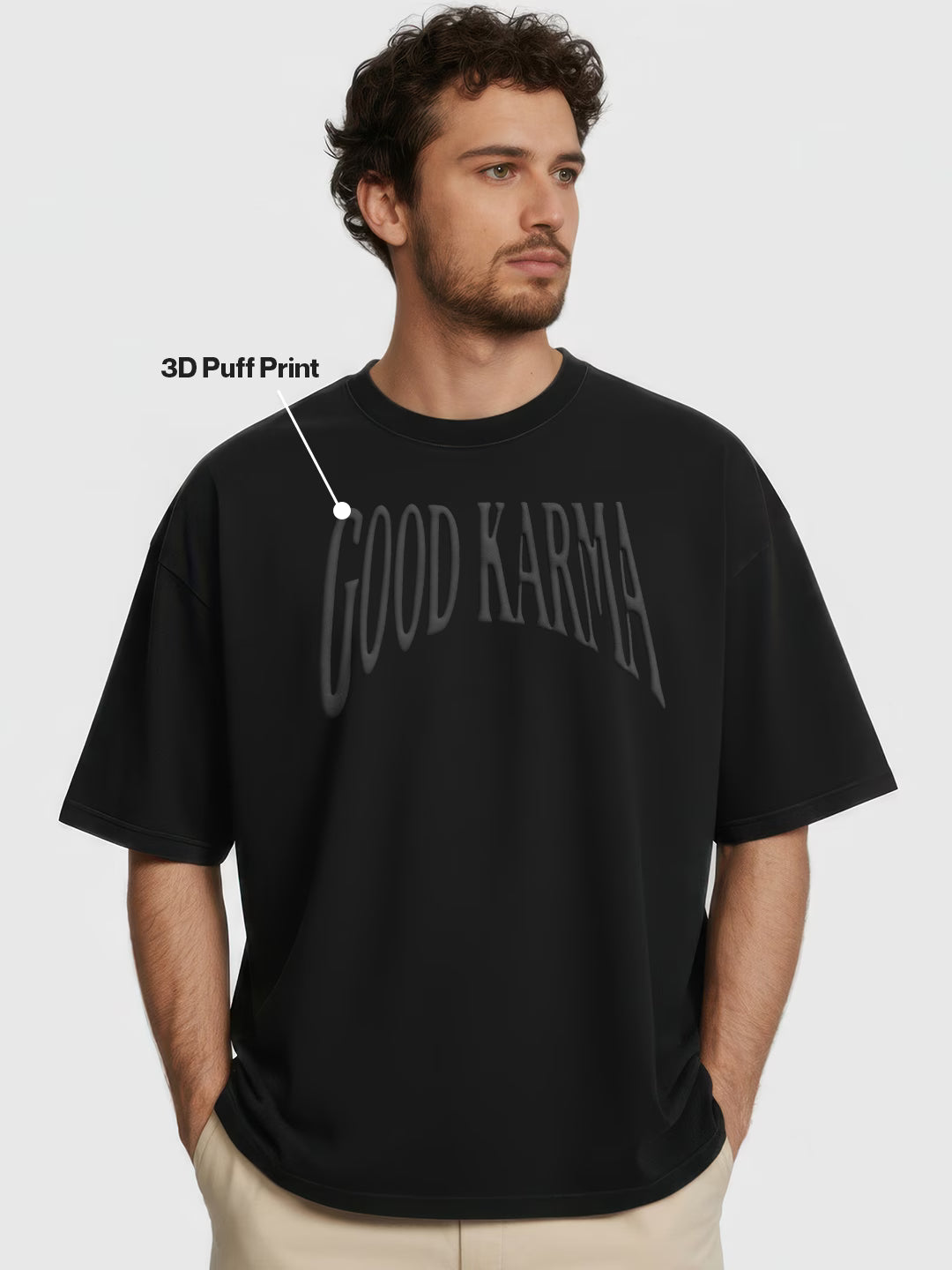 Good Karma Men's Oversized T-Shirt