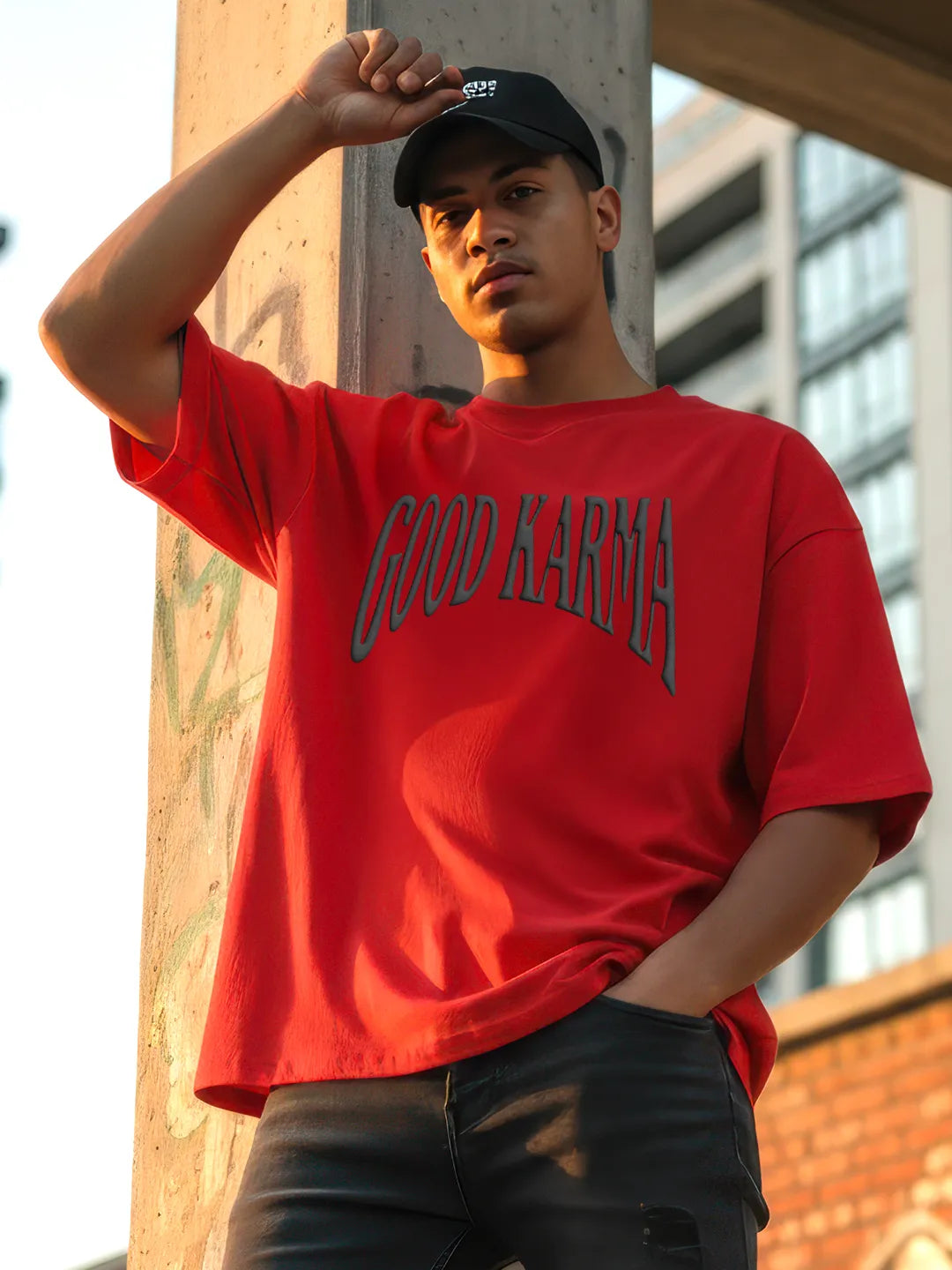 Good Karma Mens Oversized T-Shirt