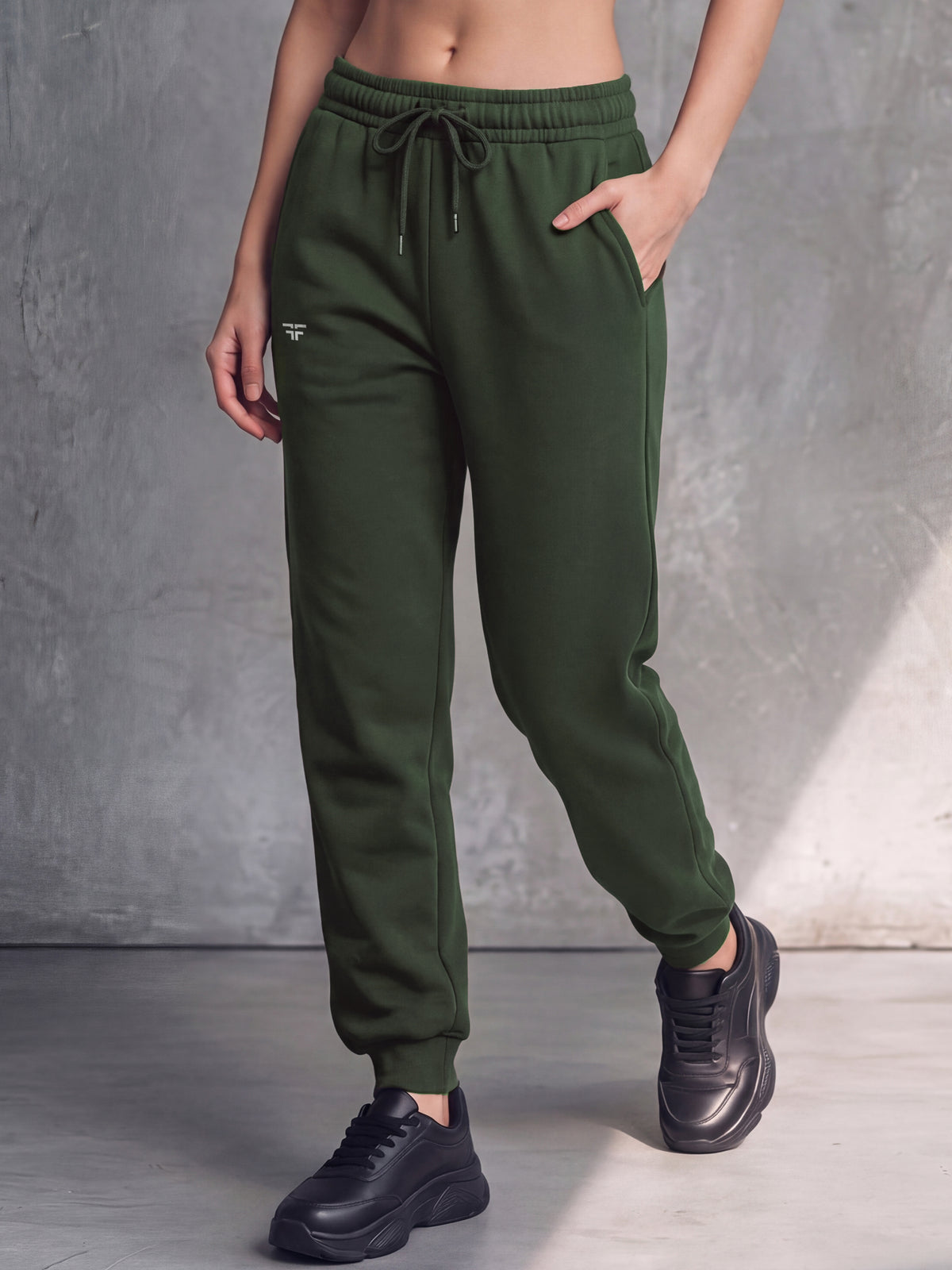 Green Fleece Joggers