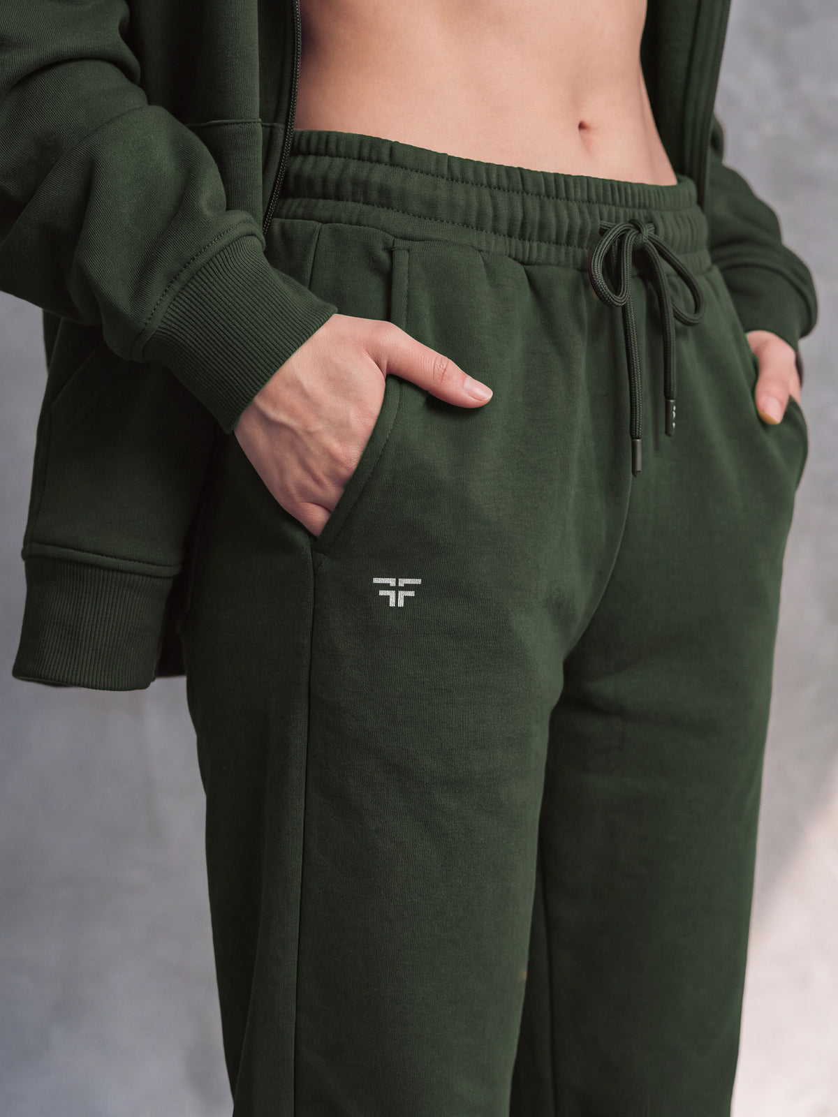 Green Fleece Joggers