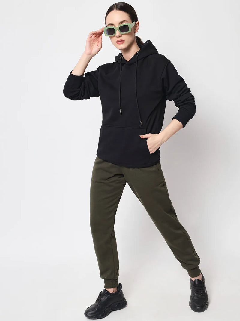 Green Fleece Joggers