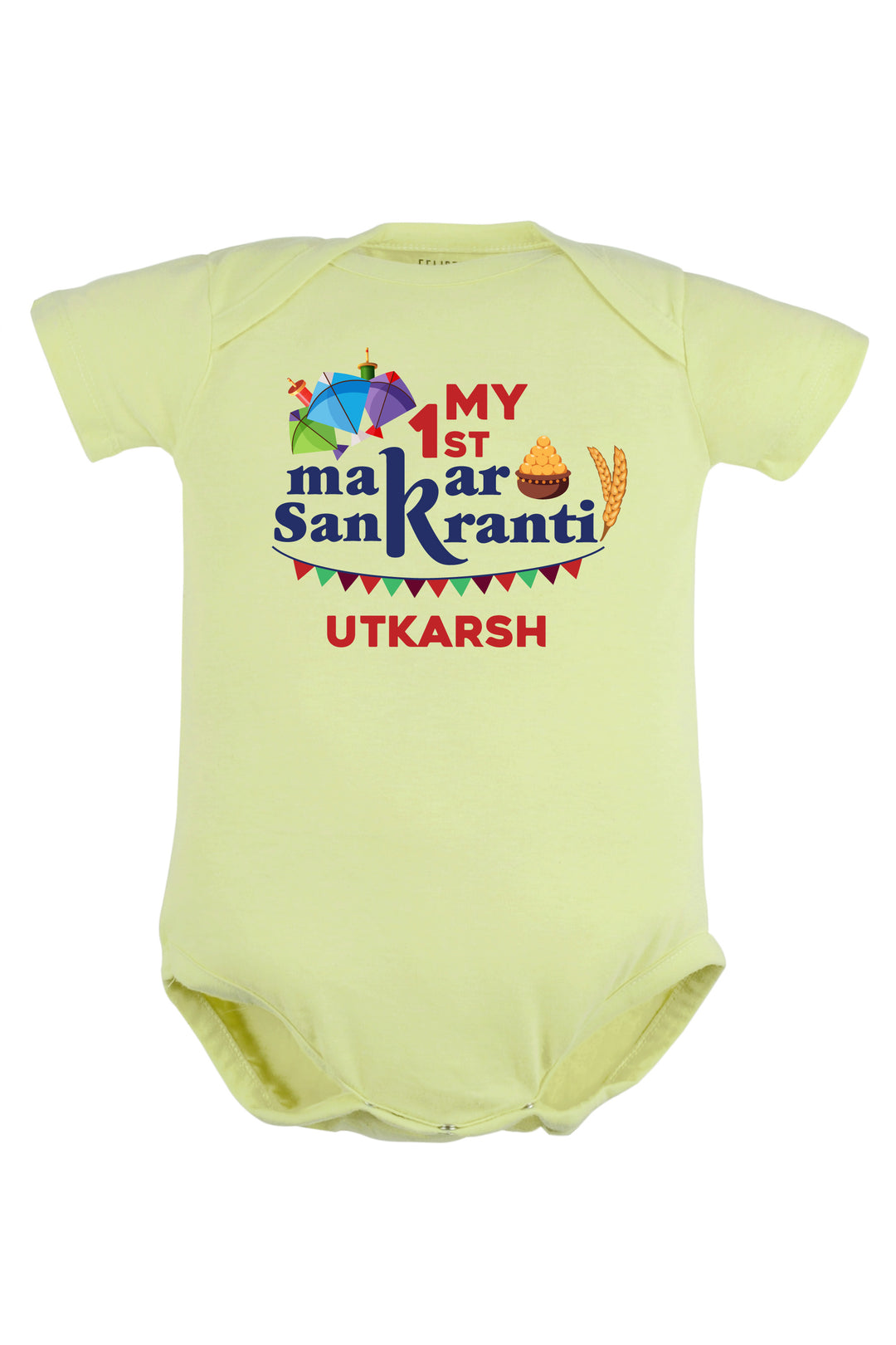 My 1st Makar Sankranti Baby Romper | Onesies w/ Custom Name