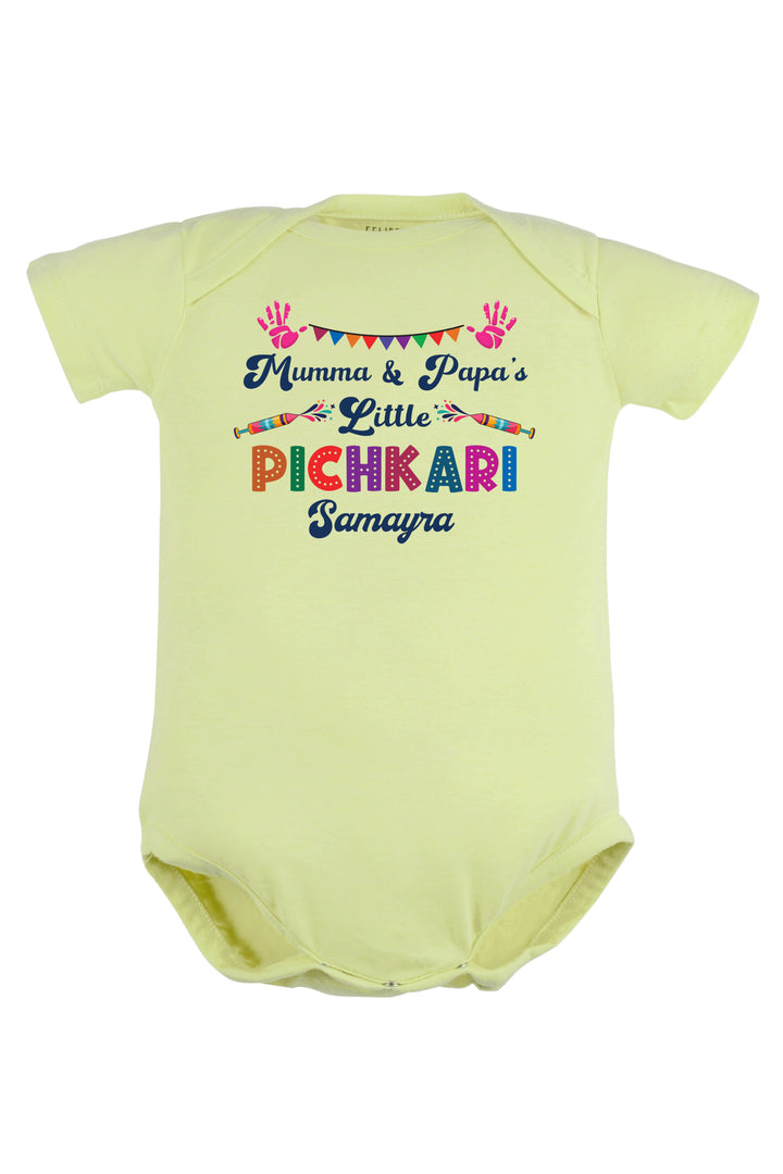 Mumma & Papa Little Pichkari Baby Romper | Onesies w/ Custom Name