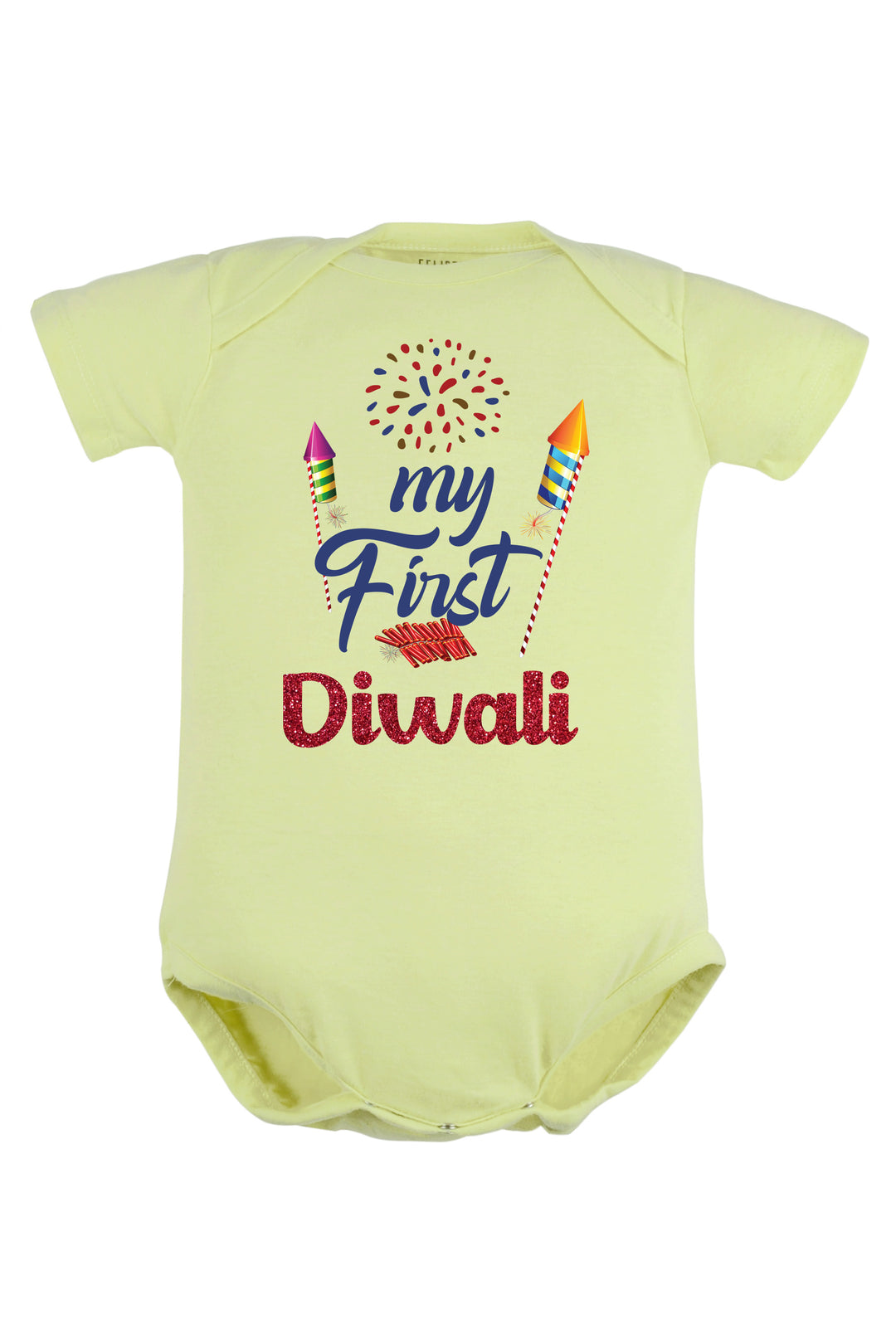 My First Diwali With Glitter Baby Romper | Onesies