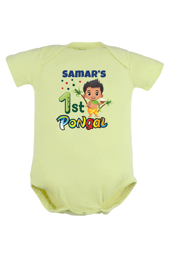 My First pongal with character Baby Romper | Onesies w/ Custom Name