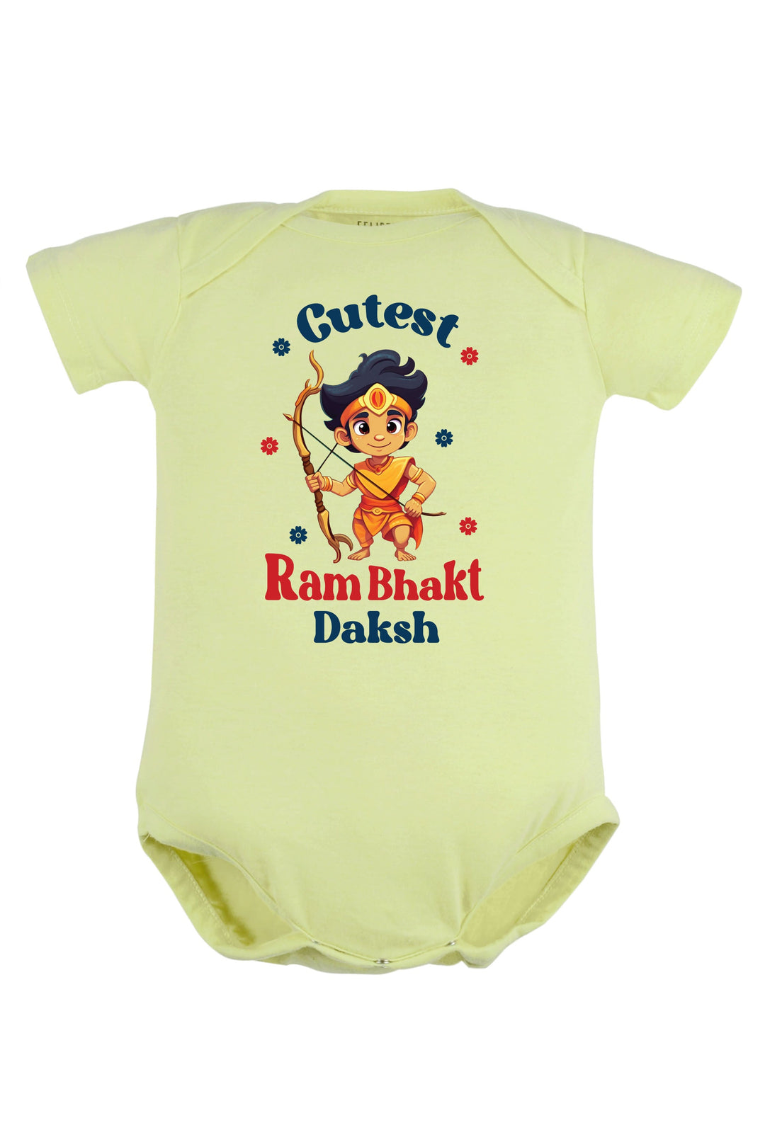 Cutest Ram Bhakt Baby Romper | Onesies w/ Custom Name