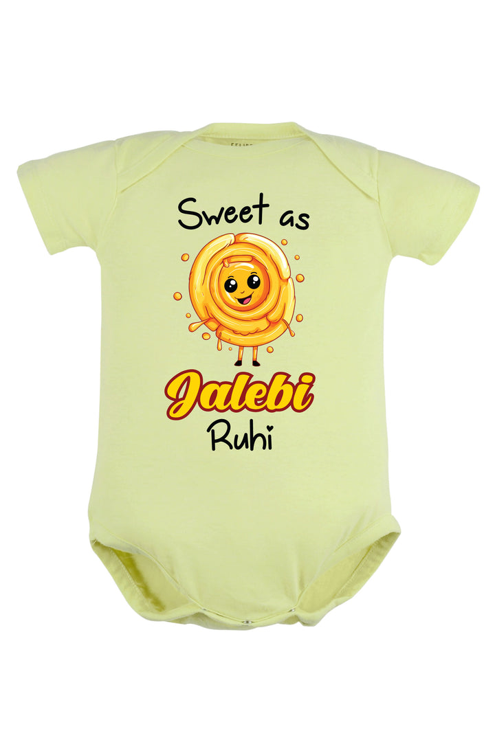Sweet As Jalebi Baby Romper | Onesies w/ Custom Name