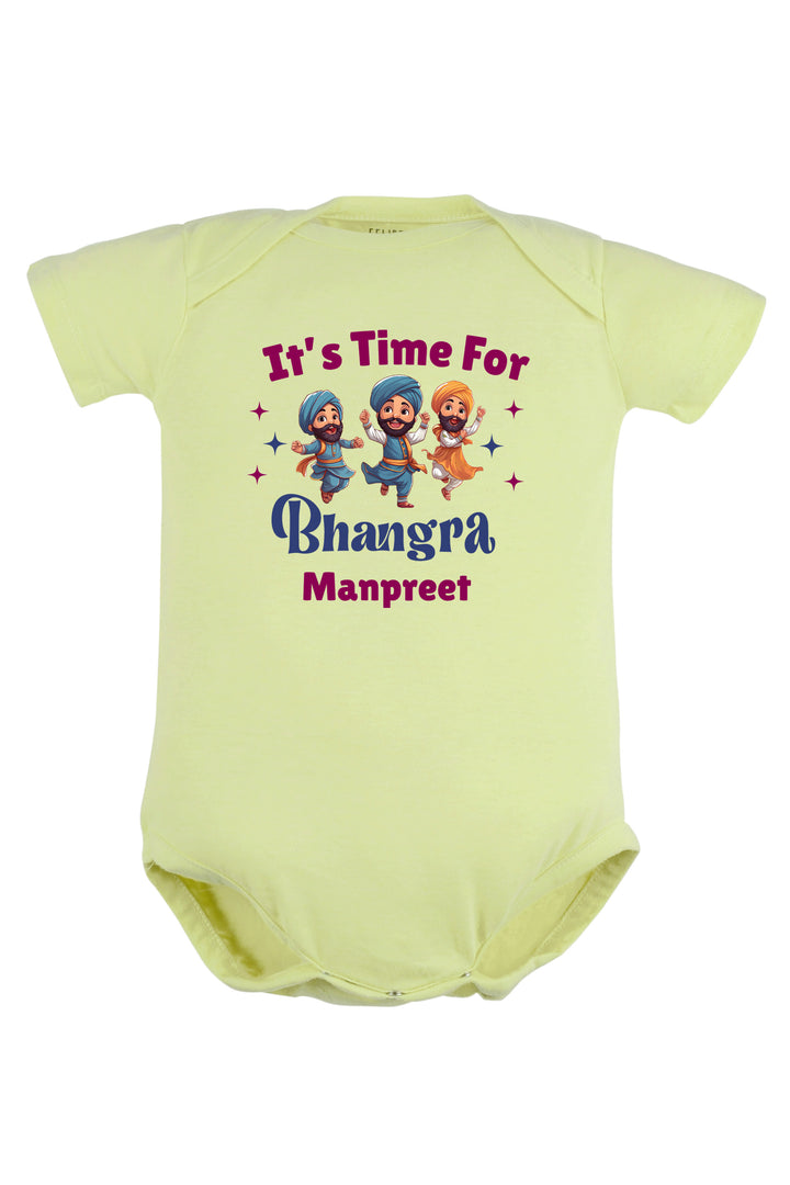 It's Time For Bhangra Baby Romper | Onesies w/ Custom Name