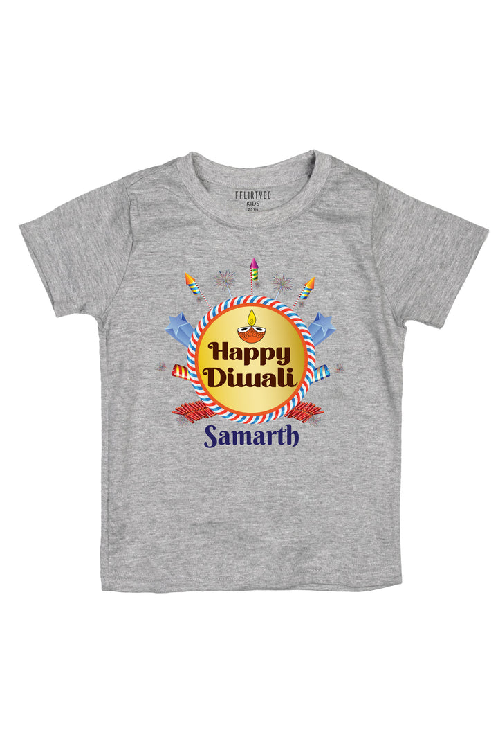 Happy Diwali Kids T Shirt w/ Custom Name