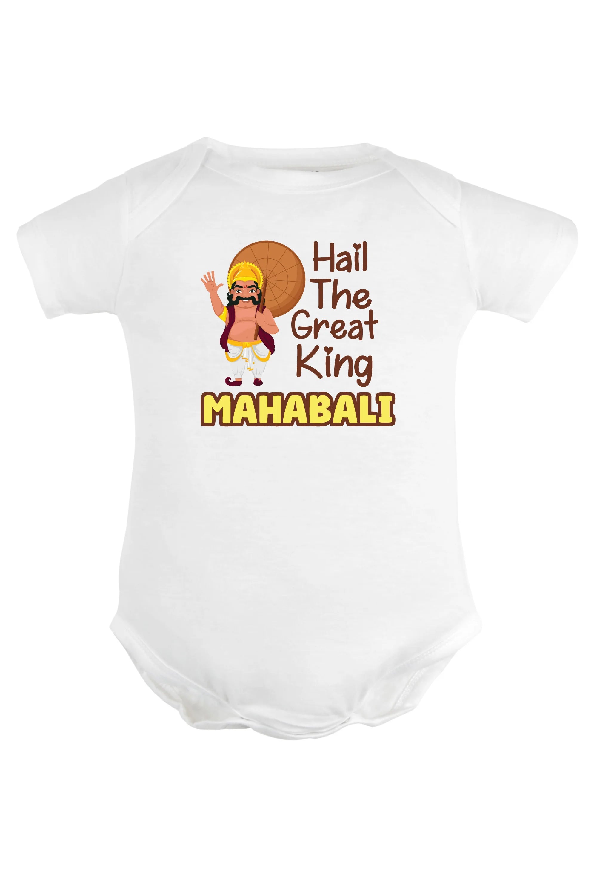 Hail The Great King Mahabali Baby Romper | Onesies