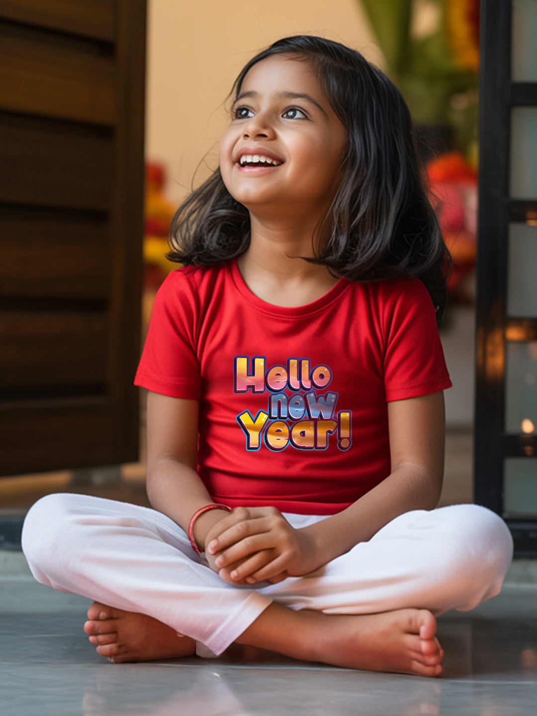 Happy New Year Multicolor Kids T Shirt