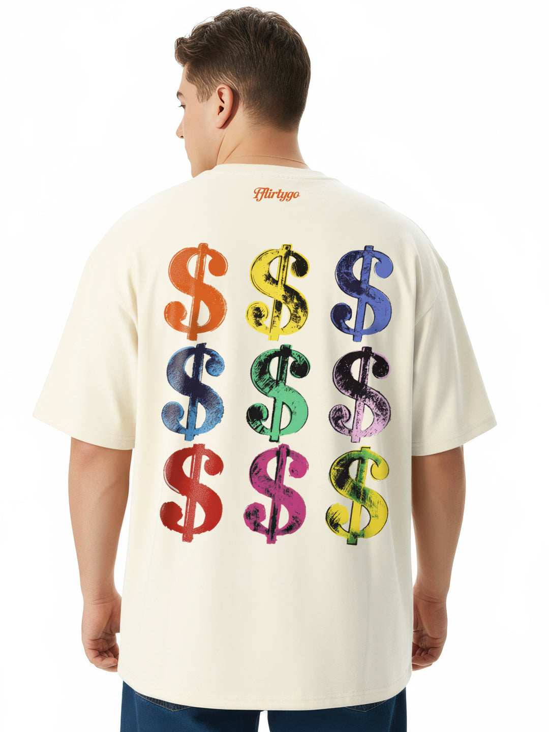 Hustle Hard $$$ Mens Oversized T-Shirt
