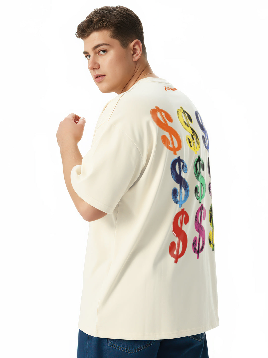 Hustle Hard $$$ Mens Oversized T-Shirt