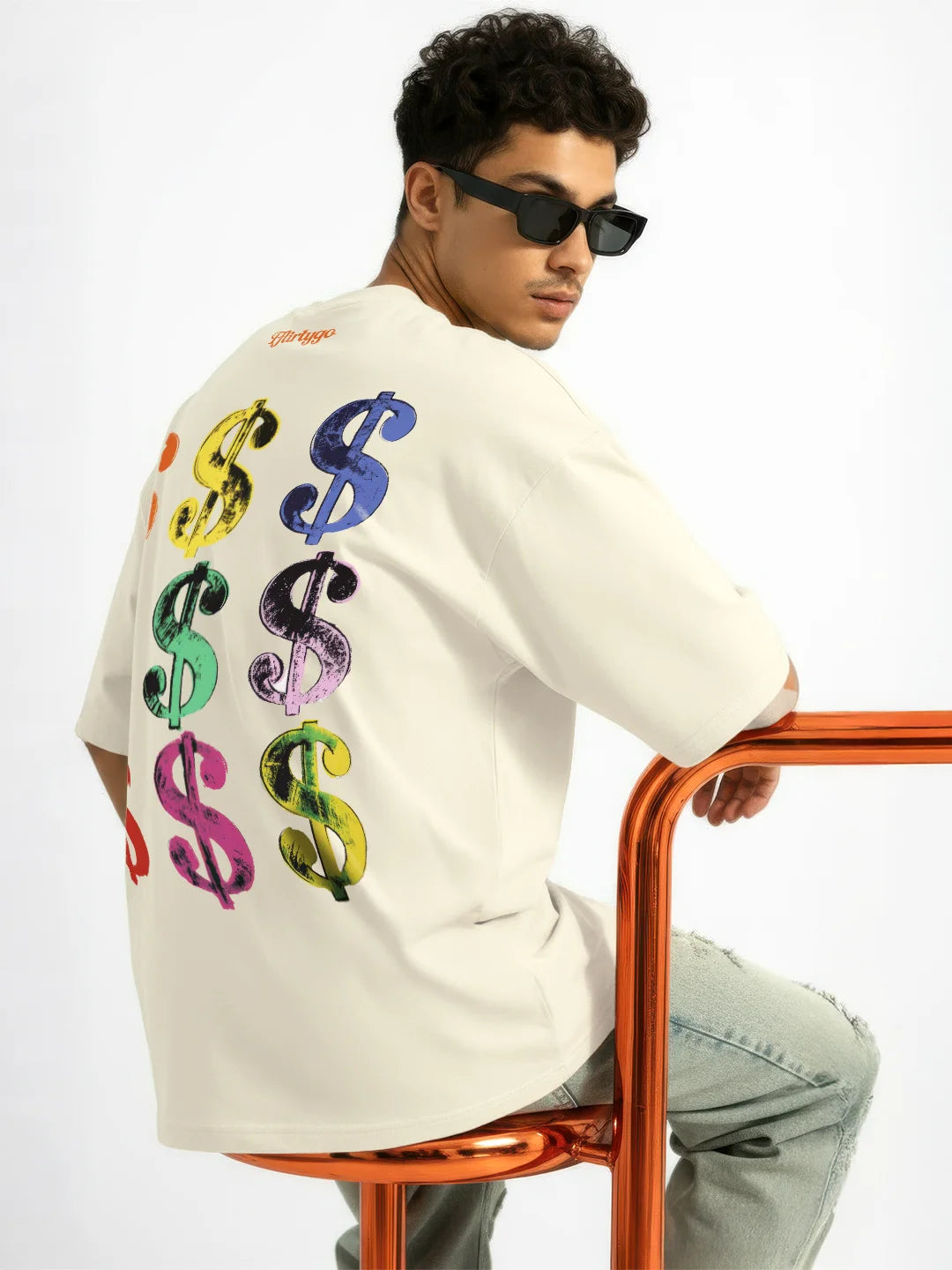 Hustle Hard $$$ Mens Oversized T-Shirt