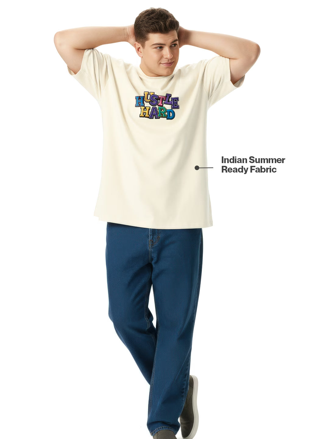 Hustle Hard $$$ Men's Oversized T-Shirt