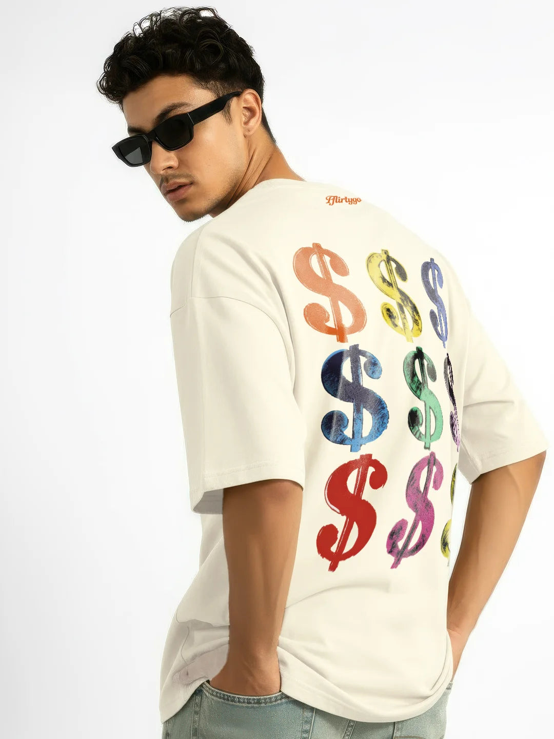 Hustle Hard $$$ Mens Oversized T-Shirt