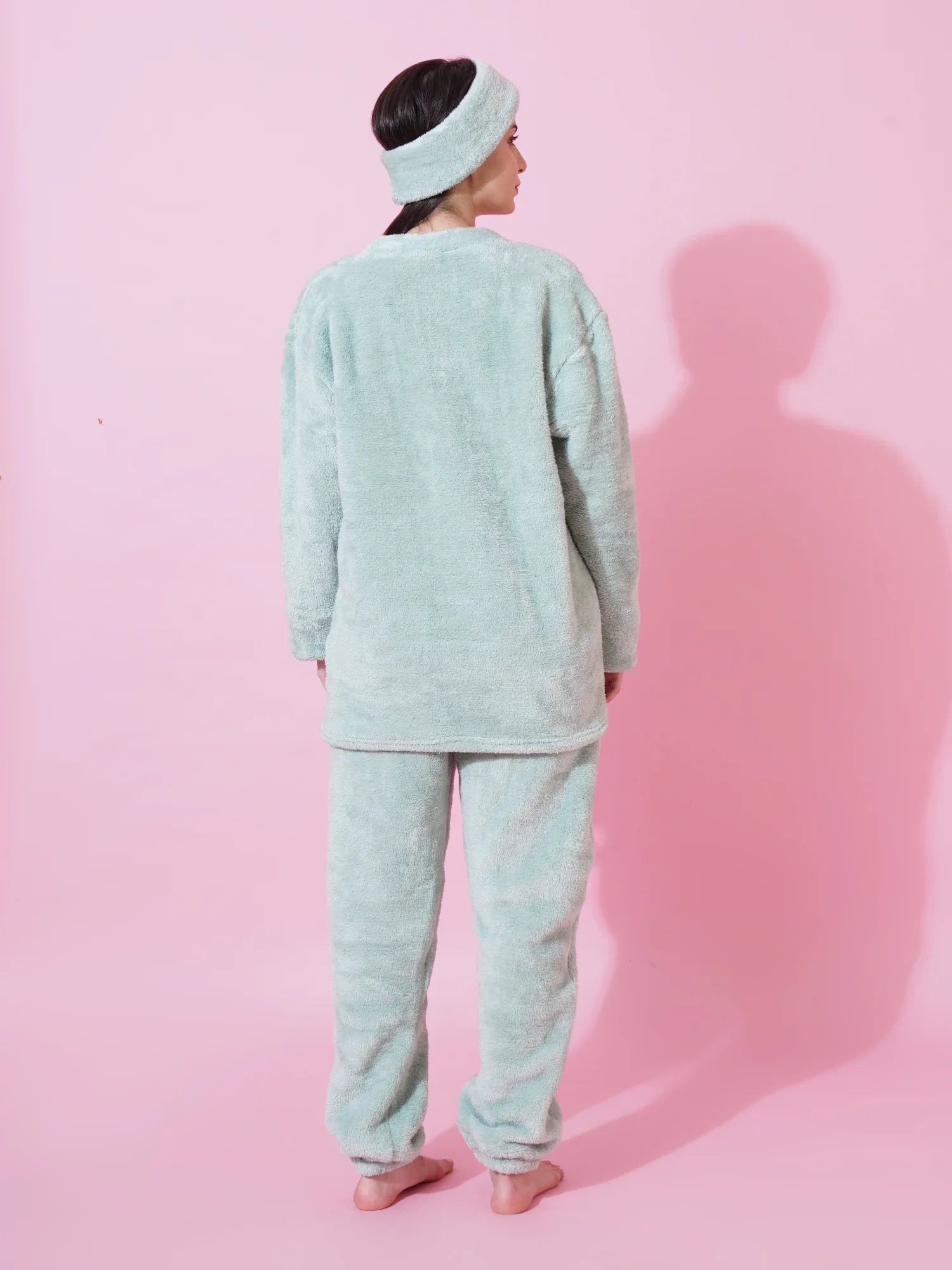 Ice Green Teddy Winter-Wear Set