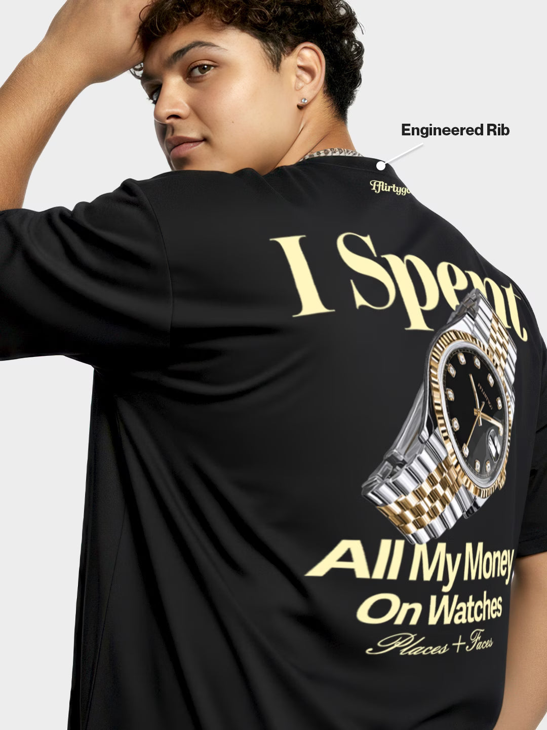 I Spent All My Money On Watches Men's Oversized T-Shirt