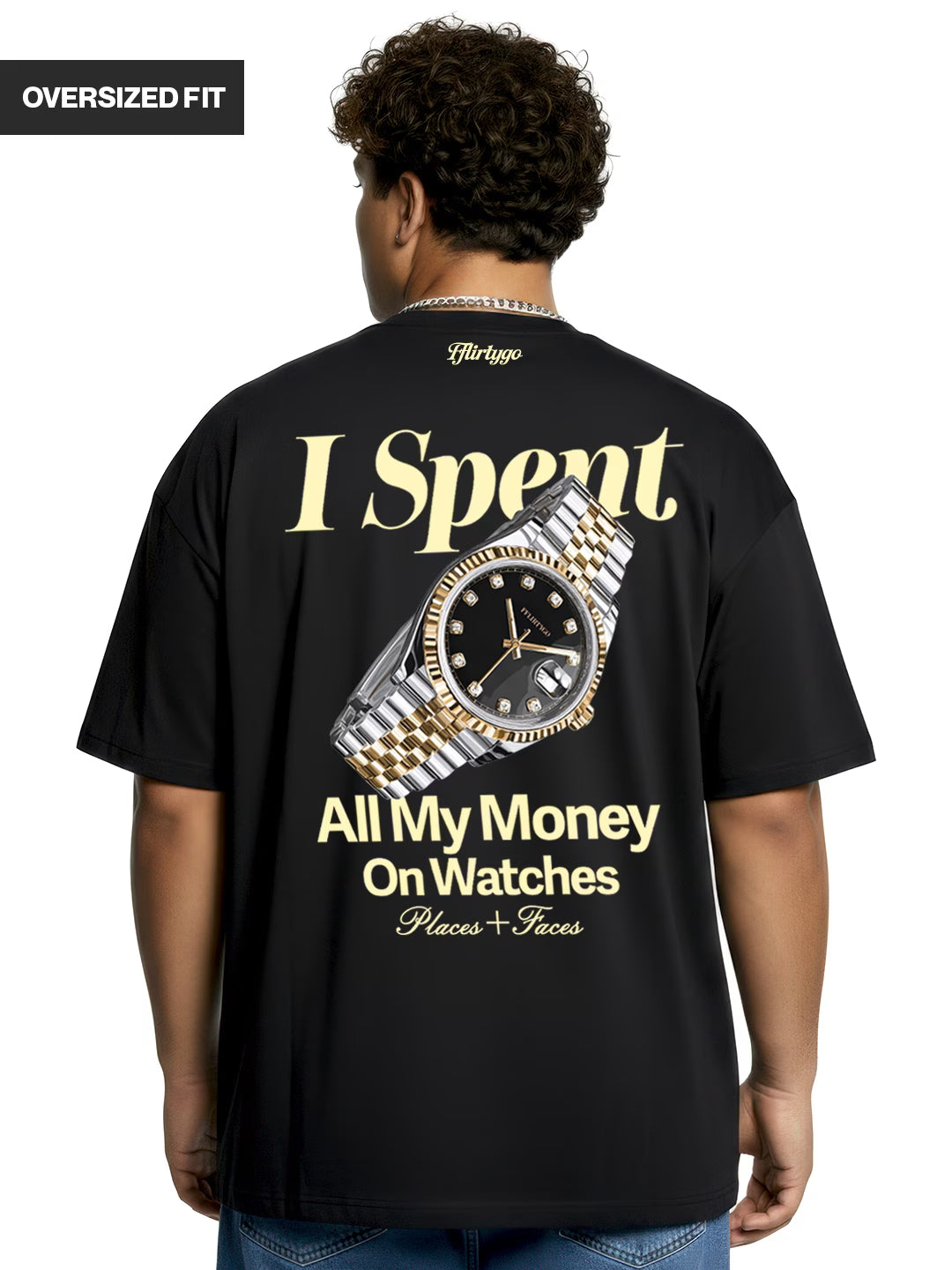 I Spent All My Money On Watches Men's Oversized T-Shirt