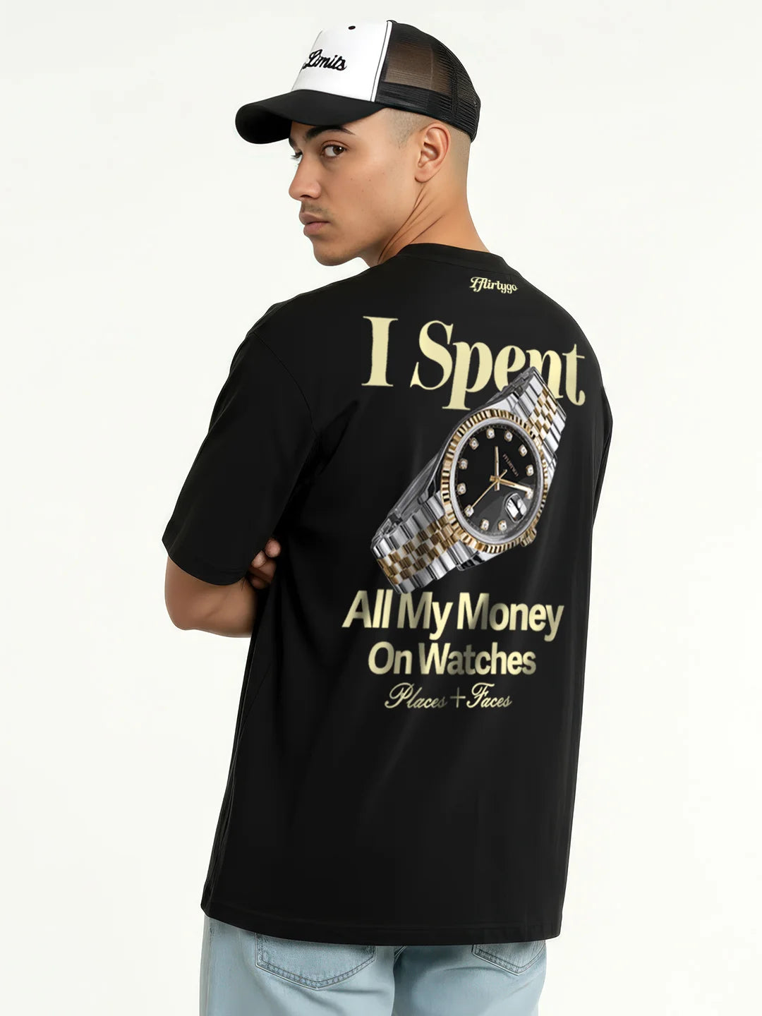 I Spent All My Money On Watches Mens Oversized T-Shirt