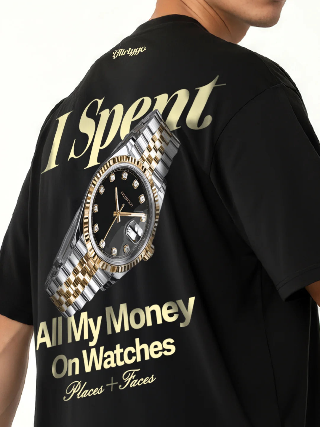 I Spent All My Money On Watches Mens Oversized T-Shirt