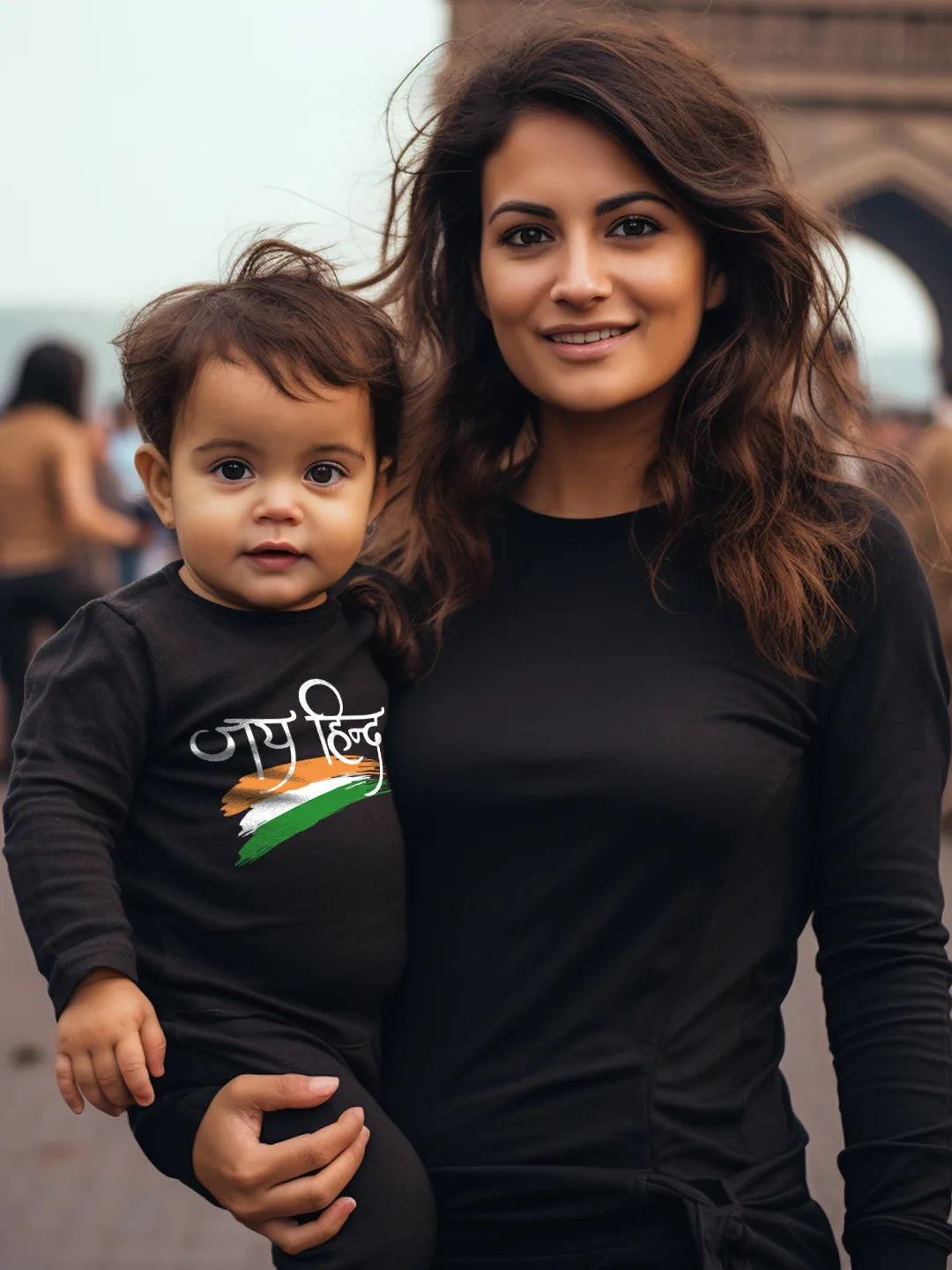 Jai Hind (Hindi) Baby Romper | Onesies
