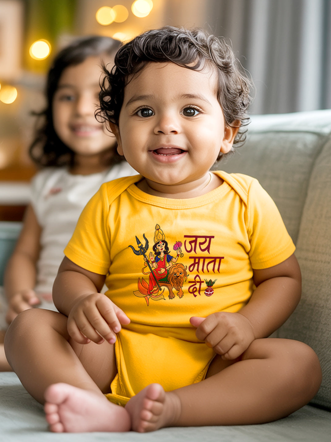 Jai Mata Di Baby Romper | Onesies
