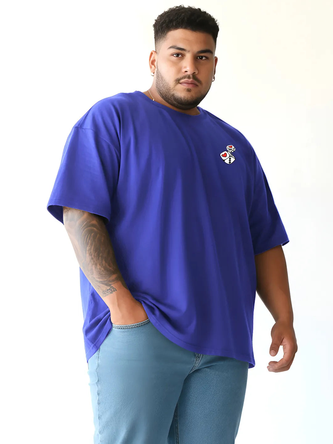 King Of Hearts Mens Oversized T-Shirt