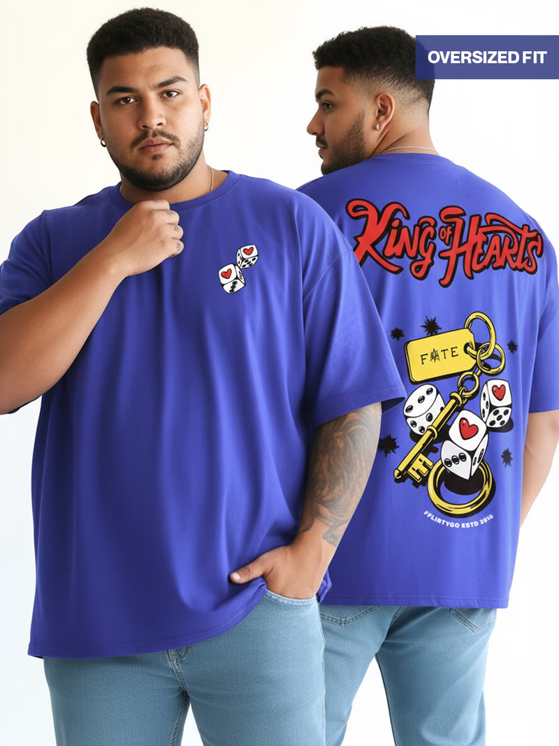 King Of Hearts Men's Oversized T-Shirt