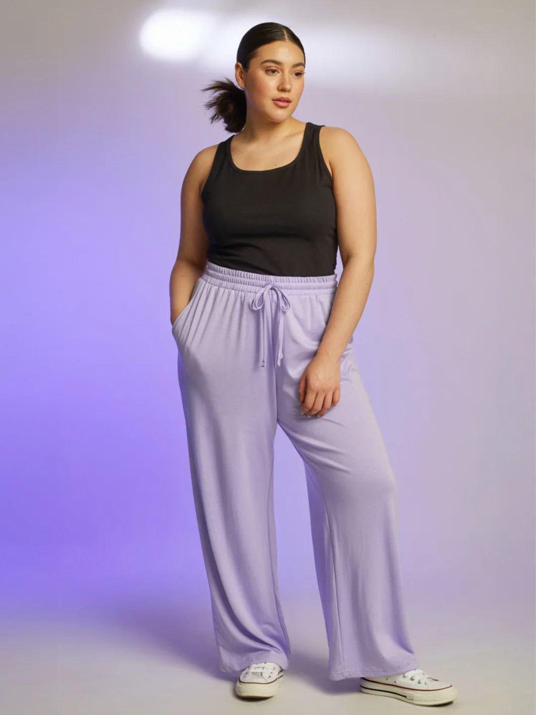 Lavender Dream Flared PJ Pants (Plus Size)