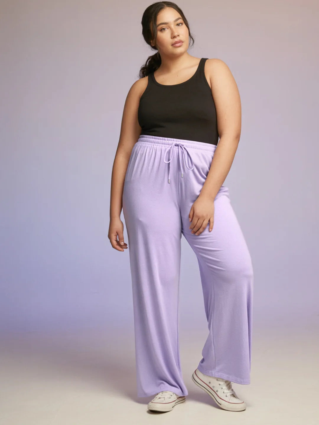 Lavender Dream Flared PJ Pants