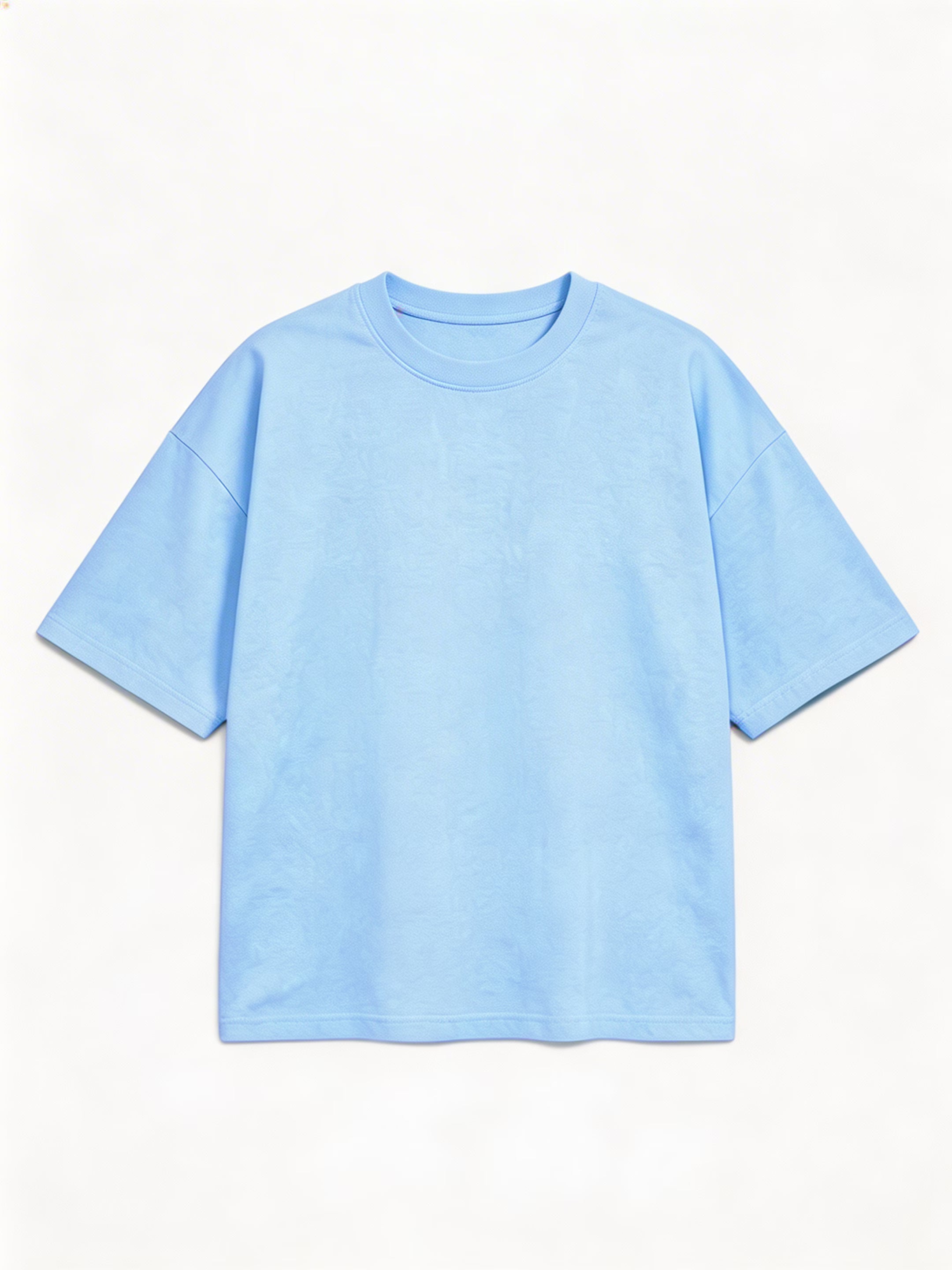 Sky Blue Men's Oversized T-Shirt