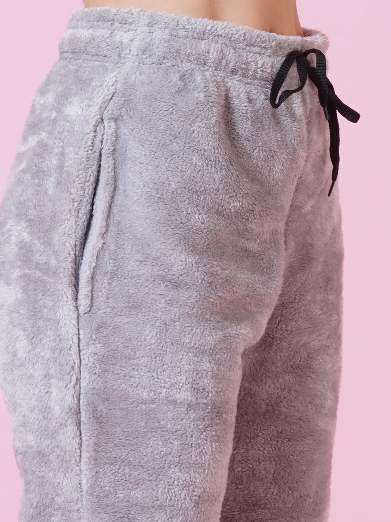 Light Gray Teddy Winter-Wear Set