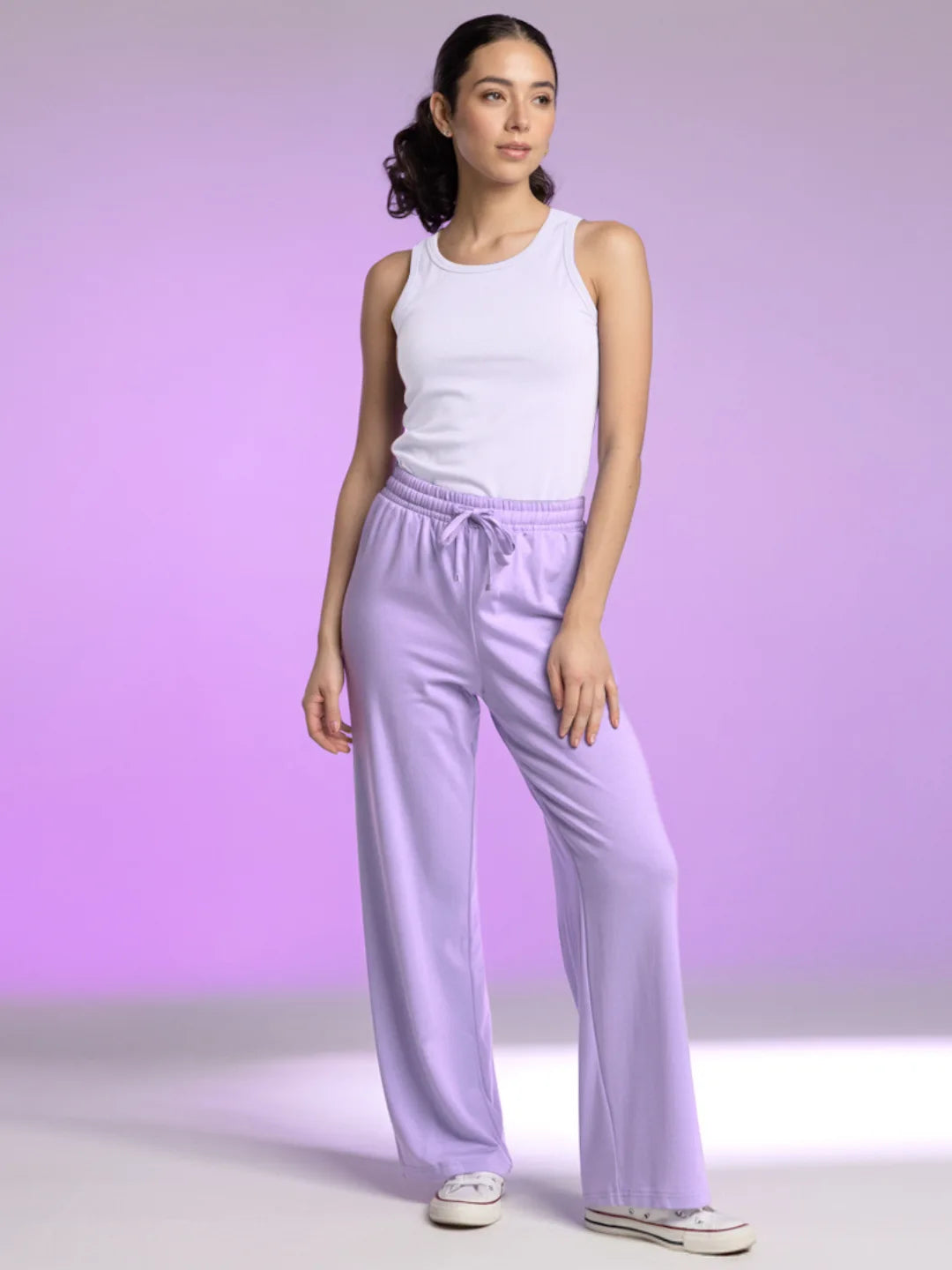 Lavender Dream Flared PJ Pants
