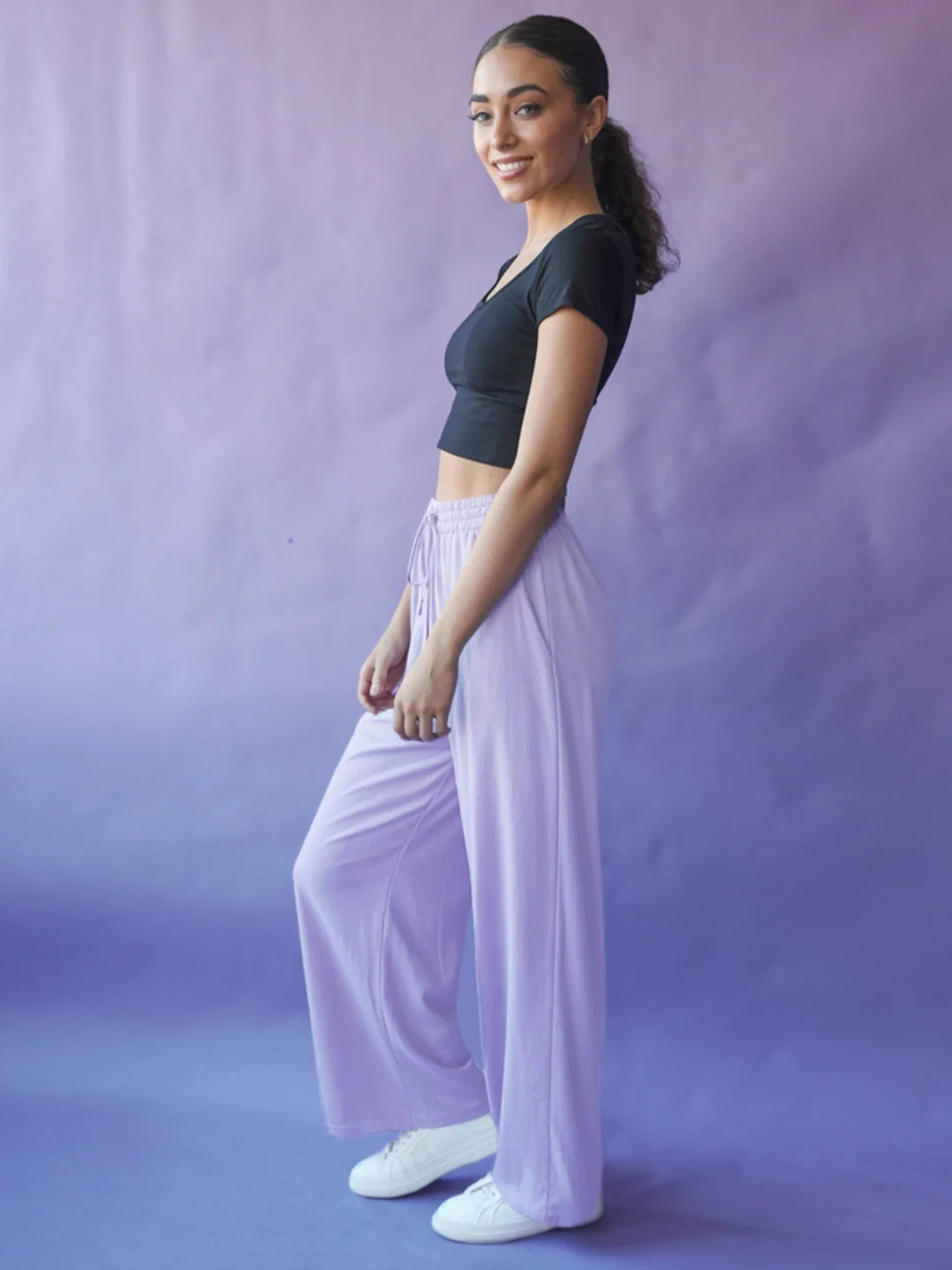 Lavender Dream Flared PJ Pants