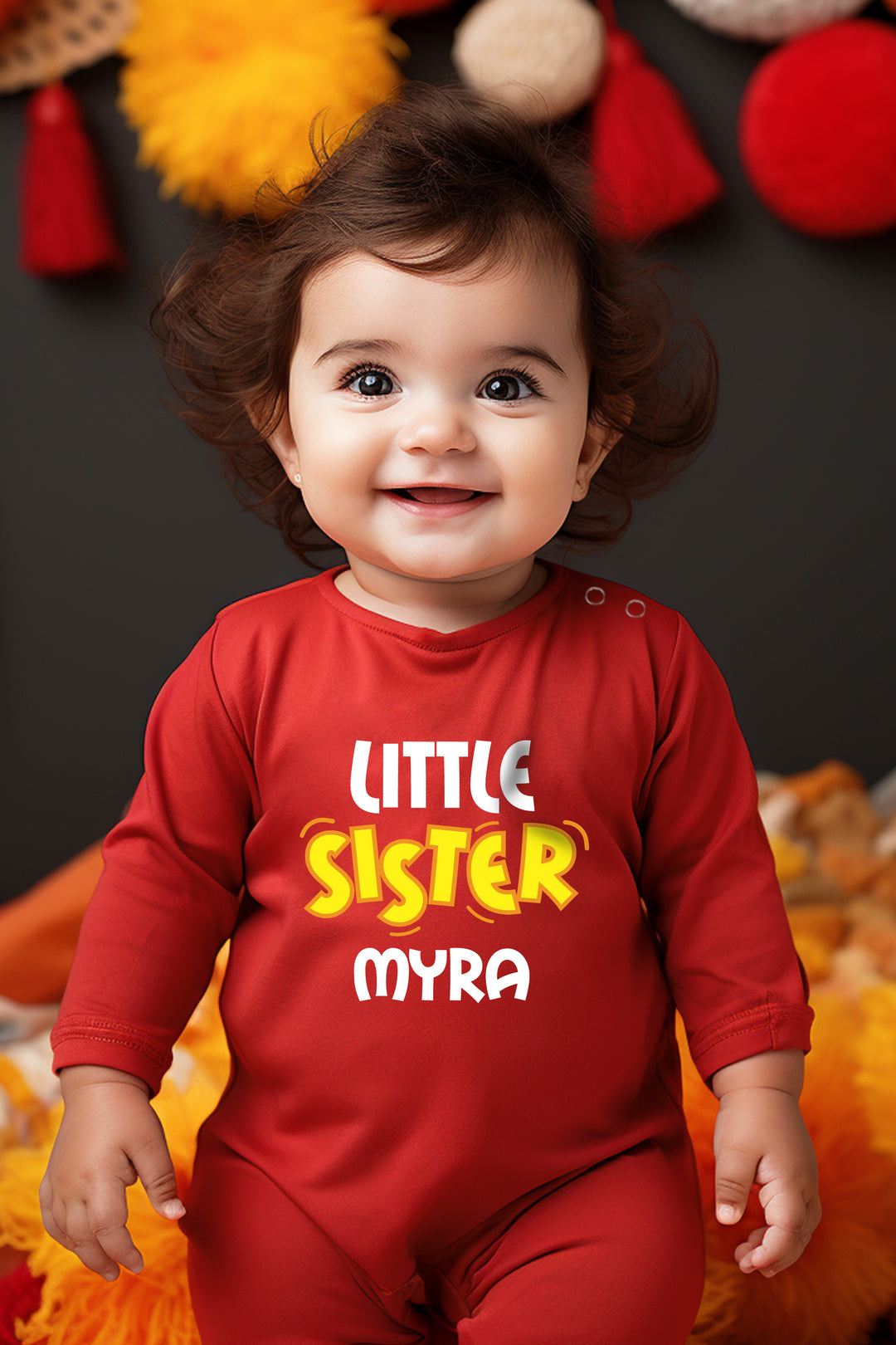 Little Sister Baby Romper | Onesies w/ Custom Name