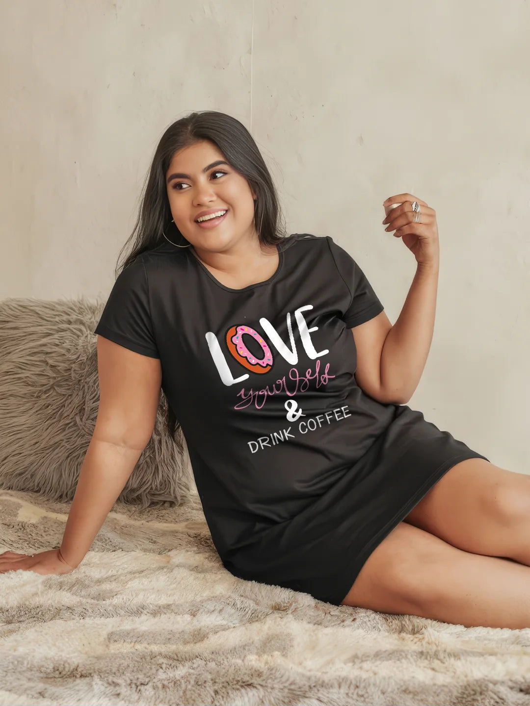 Love Your Self & Drink Coffee (Plus Size)
