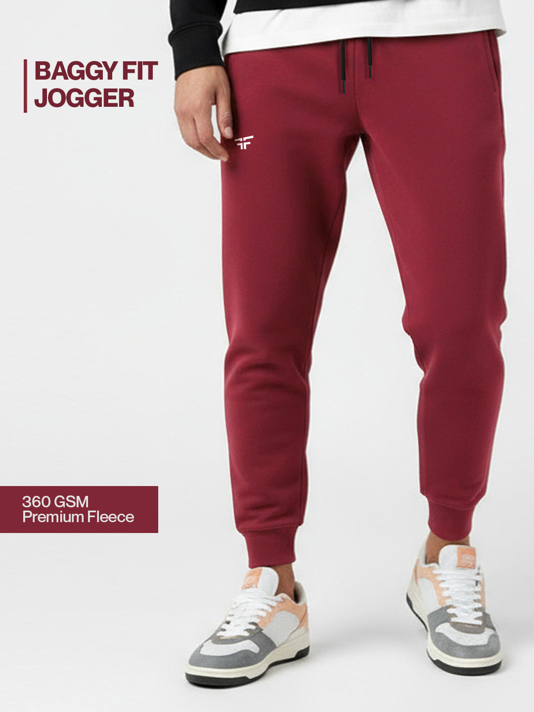 Red Fleece Joggers