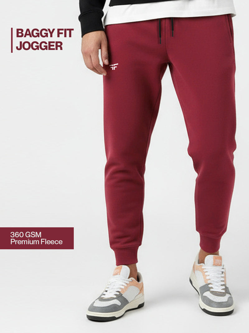 Red Fleece Joggers