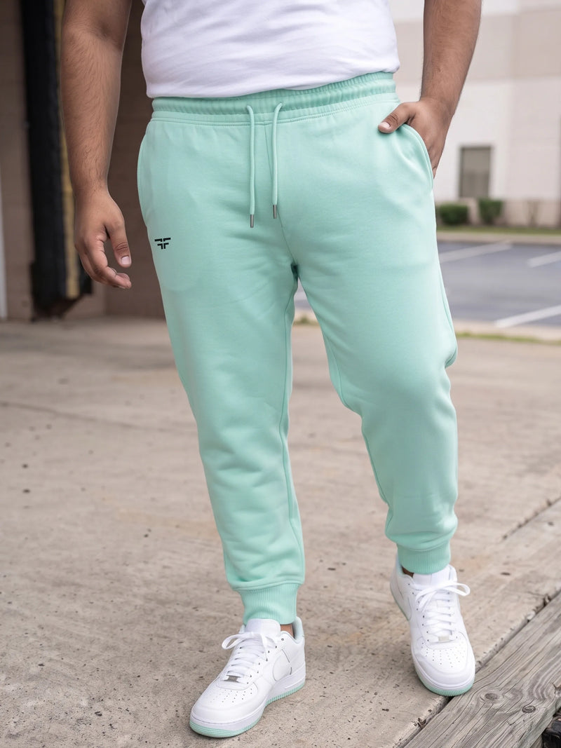 Sea Green Fleece Joggers