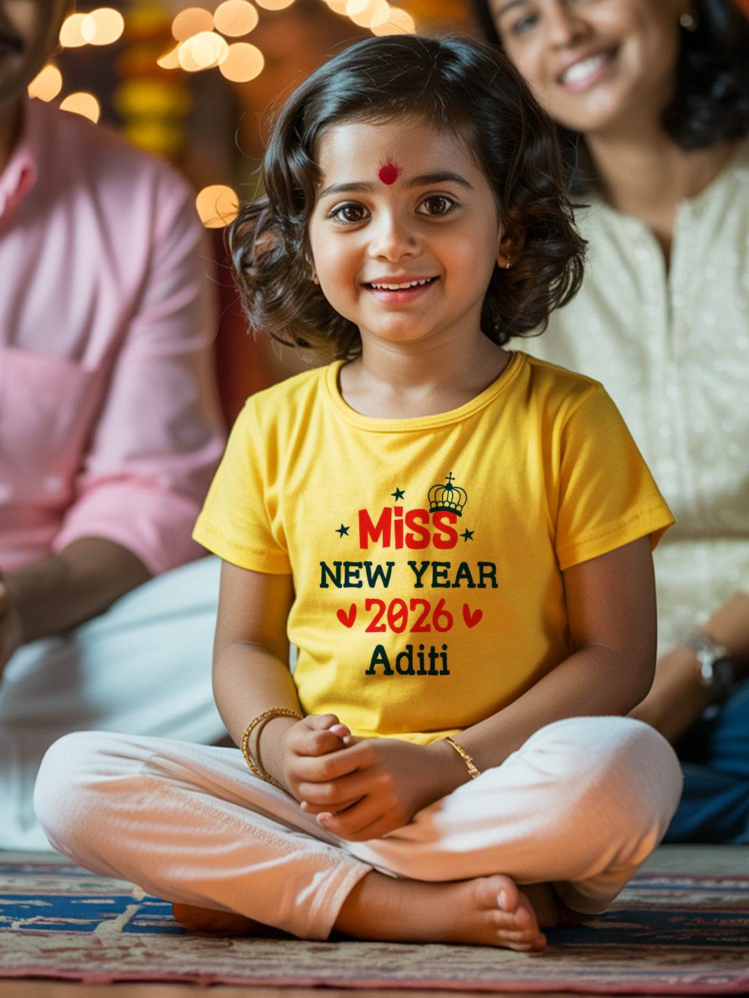 Miss New Year 2026 Kids T Shirt w/ Custom Name