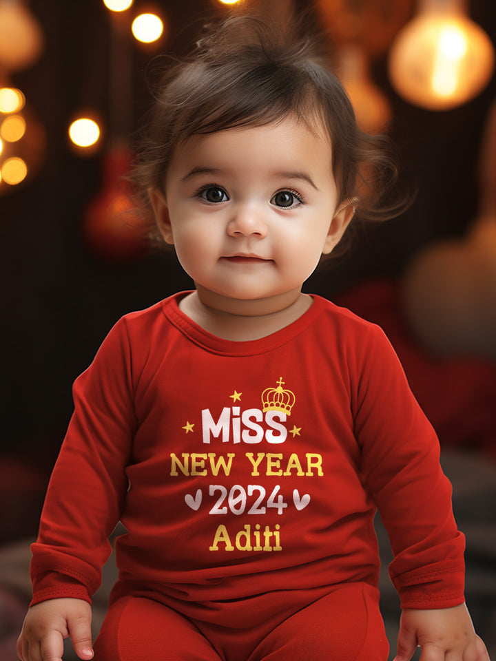 Miss New Year Baby Romper | Onesies w/ Custom Name