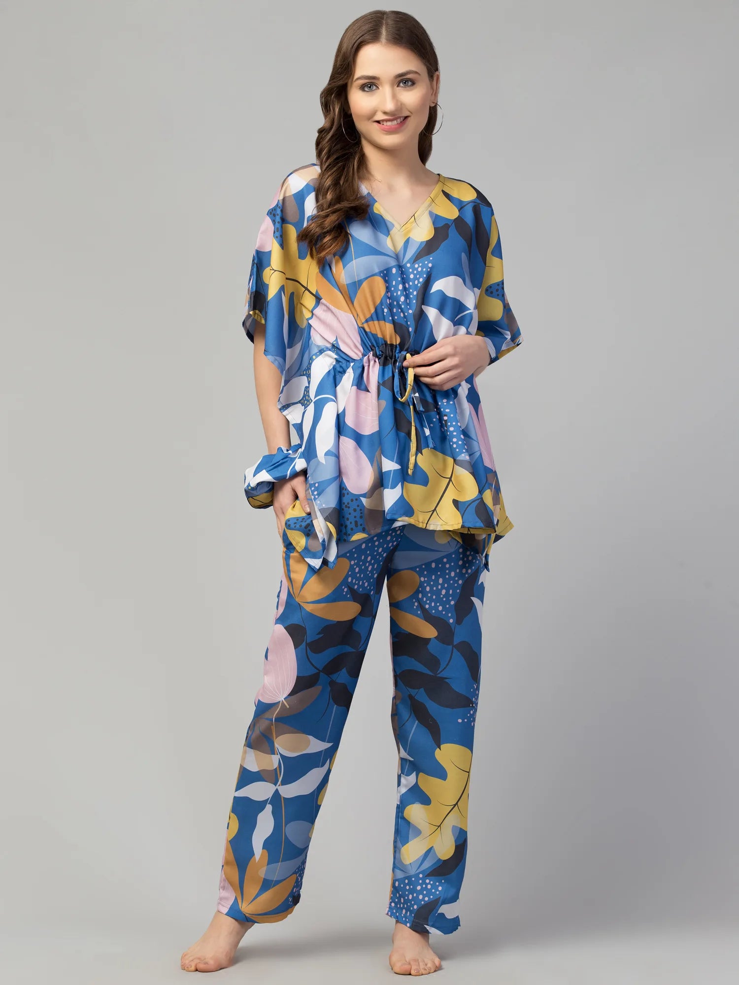 Modern Garden Kaftan Set