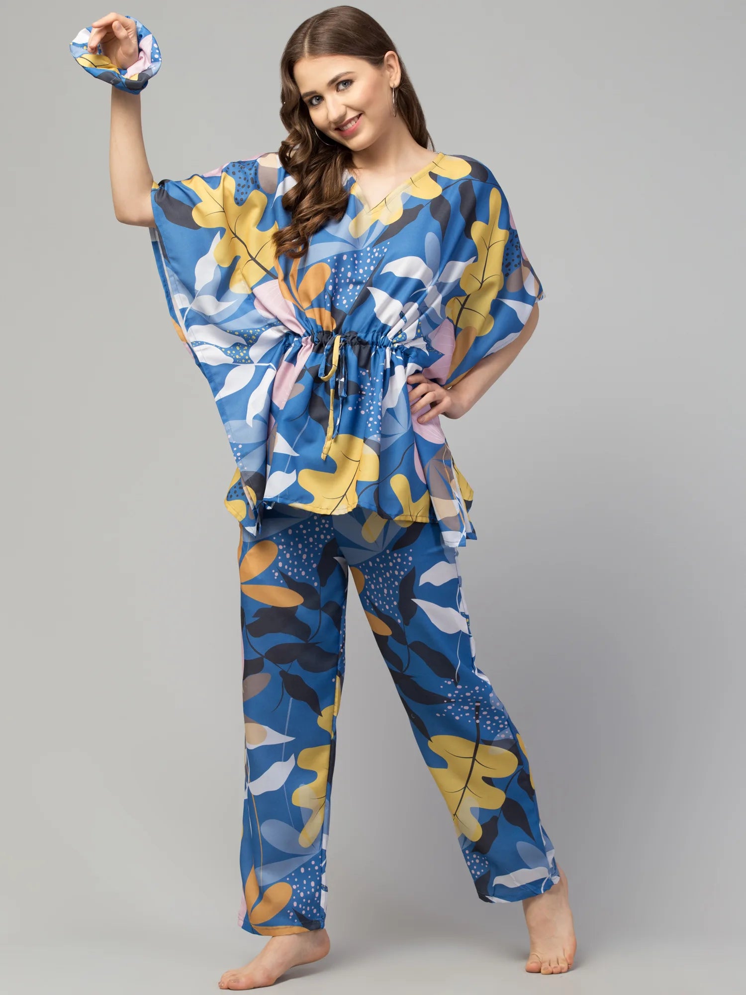Modern Garden Kaftan Set